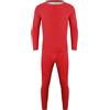 Generisch Tuta sportiva da uomo in velluto doppio sided, biancheria intima termica, pantaloni tormann, Colore: rosso, XXL