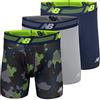 New Balance Men's 6 Boxer Brief Fly Front with Pouch, 3-Pack