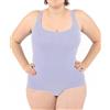 LEELA LAB Canottiera Donna Grandi Taglie Canottiera Top Basic Line, Spalline Sottili e Petto Supporti Con Tecnologia Senza Cuciture - Made in Italy