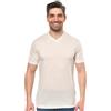 Merino.tech T Shirt Lana Merino - Intimo Termico Uomo Lana Merinos - Maglietta Trekking Uomo con Strato Base Leggero (Ivory White V-Neck, X-Large)