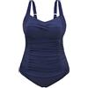Vijamiy Costume Intero Donna Taglie Forti Controllo Addominale Costumi da Bagno Push Up Imbottito Reggiseno Swimsuit Piscina Stampe di Moda L-4XL