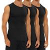 FALARY Canottiera Uomo Pacco da 3 Canotta Palestra Uomo 100% Cotone S-5XL Bianco Nero Marino Oliva