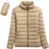 Generico Piumino Leggero Donna 100 Grammi Elegante, Piumini Abbigliamento Donna Corto e Tasche Giacconi Ripiegabile Caldo Cappotto Trapuntato Slim Giacche Invernali Donna Antivento Rimovibile e Tasche