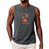 Voqeen Canottiera Uomo Estiva Classica Maglietta Senza Maniche Girocollo Canotta Fitness Leggera Tank Top per L'Estate Vacanze al Mare Allenamento in Palestra