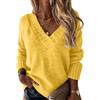 Generico Maglia Cashmere Donna Maglioni Donna Invernali Manica Lunga Ciniglia Tops Lungo Particolari Maglioncini Sottile Taglie Forti Caldo Mohair Maglie Lana Sweater Abbigliamento 2#Giallo XL