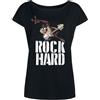 NP Nastrovje Potsdam Looney Tunes Sick, Rock Hard - Maglietta da donna, colore: Nero