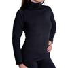 HEATGUARD Maglia Termica Donna Collo Alto a Maniche Lunghe | Intimo Termico Traspirante e Sagomato, Tessuto Morbido, Ideale Come Strato Base in Inverno, Nera, M