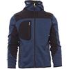 Ergos Workwear Payper - TRIP Giubbotto Lavorazione a Maglia con inserti Softshell da Uomo Colore: BLU MELANGE/NERO-GIALLO FLUO, Taglia: L