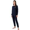 Emporio Armani Set Pigiama da Donna Essential Studs Logo Pajama da Donna (Confezione da 2), Blu Marino, XL
