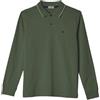 Coveri Maglia a Polo da Uomo Caldo Cotone Jersey Manica Lunga Taglie Forti 3XL 4X 5X 6X (IT, Testo, 4XL, Regular, Regular, Verde)