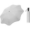 ThreeH Ombrello portatile da viaggio UPF 50+ Protezione dalla pioggia e dal sole Ombrello compatto leggero con striscia riflettente, Bianco