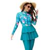 BlueSnow Modest Swimsuit for Women Long Sleeve Muslim Swimwear Burkini Islamic Arabic Swimming Costume (XL, Y18)