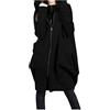 Generico Cappotto Donna Invernale Calda Cappotti Di Grandi Dimensioni Reversibile Peloso Pelliccia Termici Elegante Giubbotto Corto Con Zip E Tasca Giacca Mezza Stagione Casual Cappuccio