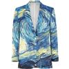 Sapotip Giacca da uomo alla moda slim fit casual stampa tuta business giacca 1 bottone cappotti sportivi casual accogliente abbigliamento da lavoro top coat