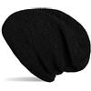 styleBREAKER Berretto Unisex a Quadri,Nero