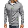 FAWHEWX Felpa con Cappuccio da Uomo Casual con Zip Intera Sport Fitness Cardigan con Cappuccio Giacca con Cappuccio Giacca da Uomo con Cerniera in Pile Pullover Felpa con Cappuccio(C-Grigio/3XL)