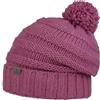 LIERYS Jil Berretto Oversize con Pompon Screziato unicolore Prodotto in Germania Unisex Autunno Inverno