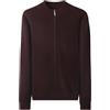 HNVAVQ Cardigan da Uomo con Zip Intera, Maglione Invernale Casual con Collo Alto, Pullover