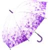 ThreeH Ombrello Lungo ad Apertura Automatica Durevole e Resistente al Vento 100 cm con transizione graduale da viola a bianco