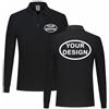ZYWEHC Polo Personalizzata con Logo Testo Immagine Stampa Maglietta A Maniche Lunghe Uniforme da Lavoro Aziendale Personalizzata Primavera Autunno per Uomo e Donna