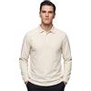 Allthemen Uomo Camicia Business Basic Regular Fit Golf Shirt Colletto Polo con 3 Bottoni Maglietta Casual Bianco M