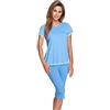 e.Femme - Pigiama Due Pezzi - Marion 310 Donna Blu 50