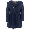 JOPHY & CO. Cappotto Bambina Doppiopetto con Cappuccio e Tasche (cod. 2078)