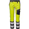 Sir Safety System Mistral Stretch - Pantaloni da Lavoro Alta visibilità EN ISO 20471 Classe 2, Tessuto Stretch 245 g/m2, Bande Riflettenti 8 cm, Comfort Professionale