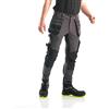 Bitco Garonne Pantaloni da Lavoro estensibili Grigio/Nero, Impermeabili all'Acqua e all'olio, Rinforzo in Cordura®, Tasche per Ginocchiere, Tasche per Utility, 44