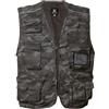 Siry Work Gilet senza maniche uomo multitasche, in cotone e poliestere, pesca, logistica, con tasca portabadge a scomparsa e profili rifrangenti, JRC Art. New Safari