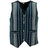 LOUDelephant Gilet in tela di cotone, Blu, S