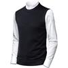 Herothorn Maglione Panciotto Gilet Canotte Sweater Felpa da Uomo Lavorato a Maglia Senza Maniche Smanicato Pullover Maglieria Panciotto