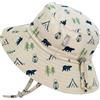 Jan & Jul Cappello con tesa larga con protezione totale e fascia regolabile, 0-6 mesi