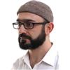 ihvan online Kufi Cappelli da uomo, Taqiya, Takke, Turco Musulmano Inverno Velluto Roll Up Bordo Preghiera Teschi, Regali islamici, Marrone, Taglia unica