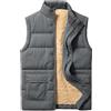 Xnova Gilet in Pile da Uomo Casual Caldo Giacca Senza Maniche Antivento Colletto Rialzato Giubbotto Smanicato Termico Cappotto Imbottito