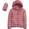 Laquieio Piumino Donna 100 Grammi Leggero con Cappuccio Piumini Elegante Giacca Ripiegabile Donna Giacconi Invernali Taglie Grandi Cappotto Ultraleggero Pesante Giubbotti Imbottiti Giubbini