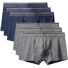 kliy Boxer Aderenti Pantaloncini da Uomo Taglie Forti da Uomo in Cotone Sexy di Moda Mutande da Uomo Mutandine da Uomo Grandi (Pacco da 6) Stely C