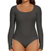 Joyshaper - Body da donna a maniche lunghe, elegante, sexy, XL