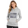 Cimpress Felpa Personalizzata con Cappuccio da Donna, Taglia M, Grigio mélange, Stampa Fronte con Logo, Testo o Immagine, Ideale per Eventi, promozione, Regali di Natale