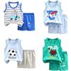 XM-Amigo Set 8 Pezzi, Canottiera e Pantaloncini in 100% Cotone, Motivi Cartoni Animati, Abbigliamento per Bambino Maschio, 2-3 Anni, Altezza 90-100 cm, Etichetta 65/100
