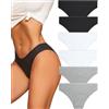 ALL OF ME 6 Pack Mutande Donne Cotone Intimo Donne Scivolare Morbido Hipster Mutandine Sexy Slip Multipack S-XL