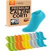 sockenkauf24 10 Paia Calzini Corti Uomo Donna Calze Corte Cotone Traspiranti (Colorato 39-42)