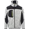 Ergos Workwear Payper - TRIP Giubbotto Lavorazione a Maglia con inserti Softshell da Uomo Colore: GRIGIO MELANGE/NERO-GIALLO FLUO, Taglia: L