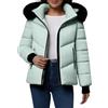 Generico Cappotto Donna Invernale Caldo Ispessito Piumino Con Cappuccio Caldo Giacca Elegante Antivento Cappotto Imbottita Invernali Giubbotto Leggero Casual Giubbino Taglie Forti Comodo Parka Corto