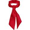 Remo Sartori - Foulard in Seta Donna Bandeau Sciarpina per Collo, Borse e Polso (Rosso)
