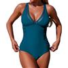 Generico Costume Piscina Donna Costume Intero Piscina Donna Nuoto Mare Senza Spalline Costumi da Bagno Modellante Perizoma Interi per Trikini Contenitivo Top Monospalla Push Up Gonna Sexy Mestruale XL Taglie