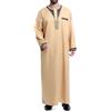Musuly Caftano Uomo - Abito Musulmano Thobe Djellaba Kami (Beige, XXL)