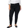 Zizzi Donna Grandi Taglie Emily Jeans Slim Fit Vita Regolare Taglia 42-60, Nero , 52W x 32L