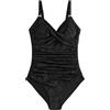 NEXT Donne Costume da Bagno Modellante con Controllo della Pancia Black Lace 42