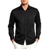 Mauro Kane Camicia No Stiro Uomo Maniche Lunghe Elegante Regular Fit, S~2XL